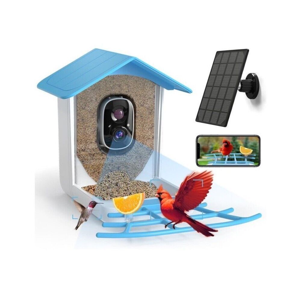 Bird Feeder with Camera,Wireless Outdoor Solar Bird Feeder New!